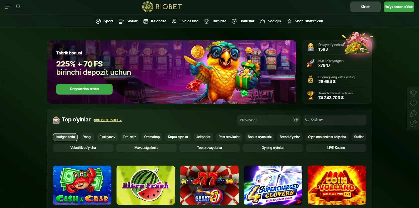 Kazino online va platformalar turlari
